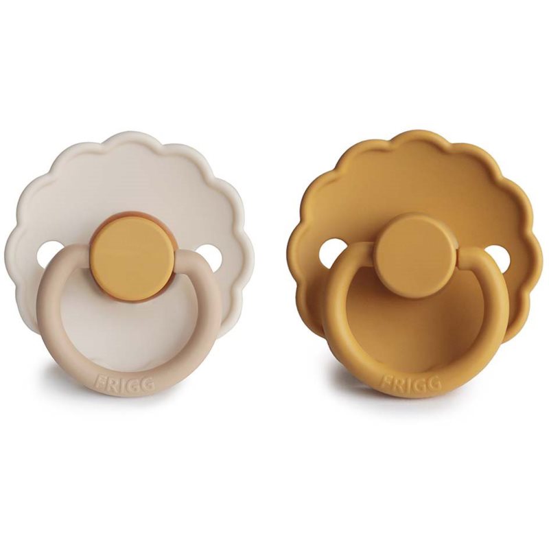 Thumbnail - FRIGG Daisy Size 1:0-6 months Schnuller Chamomile/Honey gold 2 St.