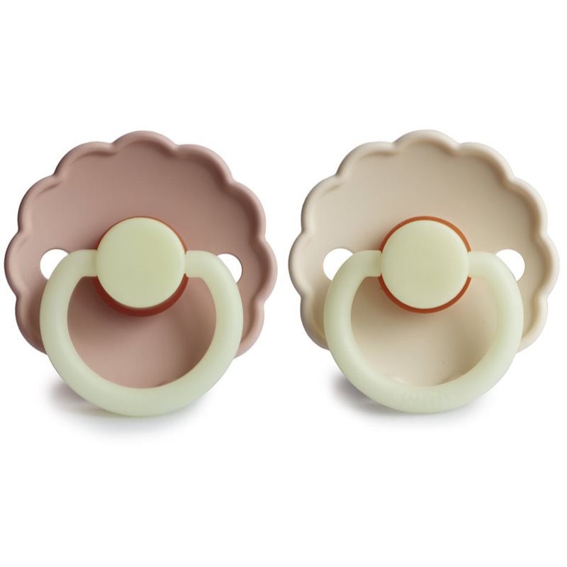 FRIGG Daisy Size 2:6-18 months Schnuller Blush night/Cream night 2 St.
