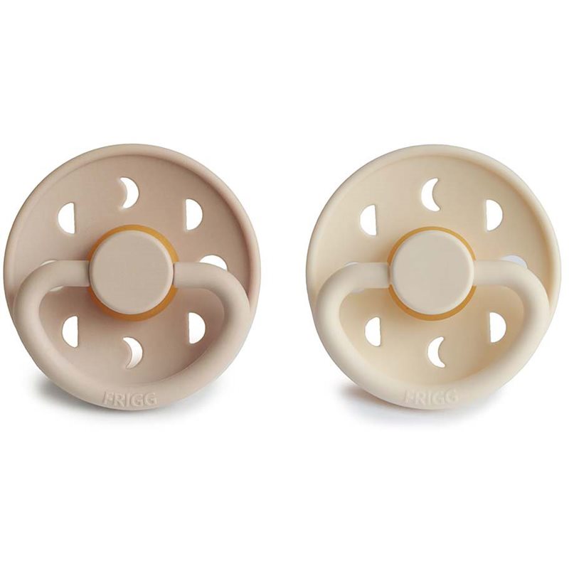 Thumbnail - FRIGG Moon Phase Size 1:0-6 months Schnuller Cream/Croissant 2 St.