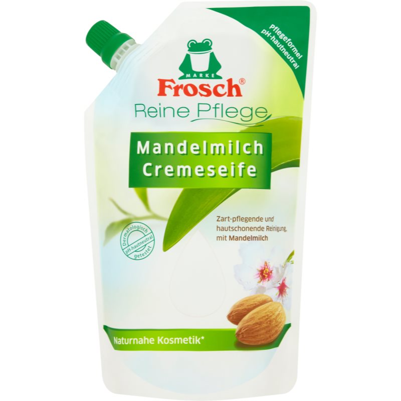 Frosch Creme Soap Almond Milk skystasis muilas užpildas 500 ml