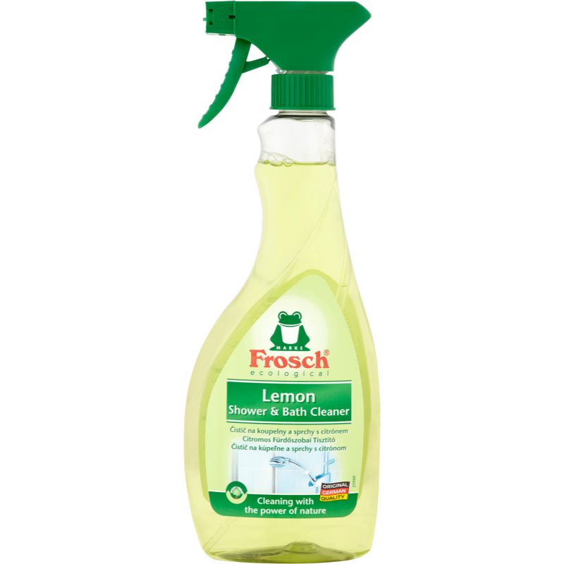 Frosch Shower & Bath Cleaner Lemon Vannasistabas tīrīšanas līdzeklis purškiklis ECO 500 ml