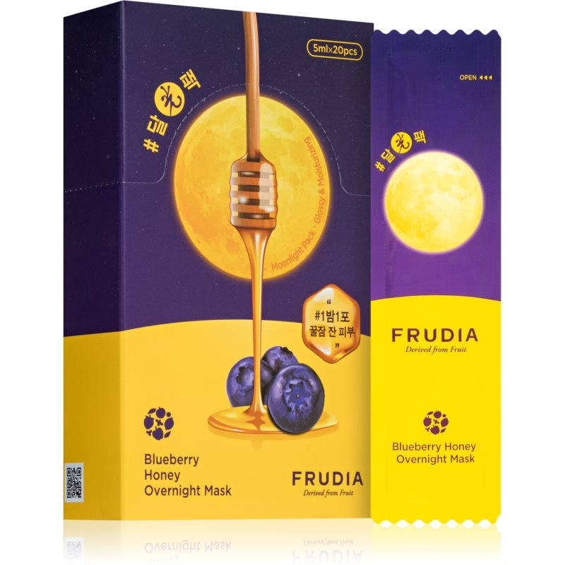 Frudia Honey Blueberry Overnight Moisturising Mask For Sensitive And Dry Skin 20x5 Ml
