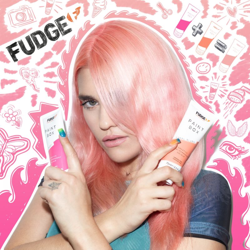 Fudge Paintbox перманентна фарба для волосся для волосся відтінок Pink Riot 75 мл
