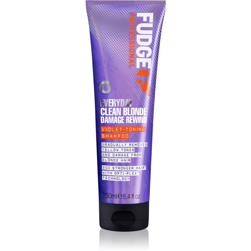 Fudge Everyday Clean Blonde Damage Rewind Shampoo jemný šampon ke každodennímu použití pro blond a melírované vlasy 250 ml