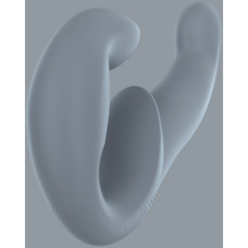 Fun Factory Share Vibe Pro Gode à Double Extrémité à Vibrations Cool Grey 14 Cm