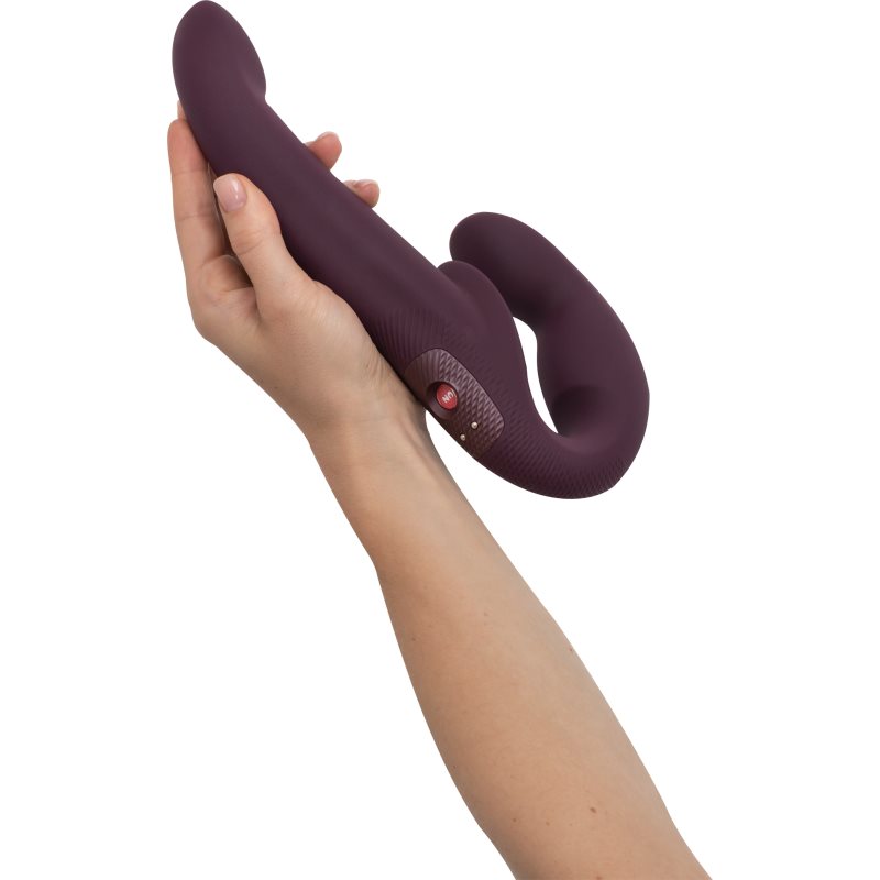 Fun Factory Share Vibe Pro Gode à Double Extrémité à Vibrations Burgundy 14 Cm