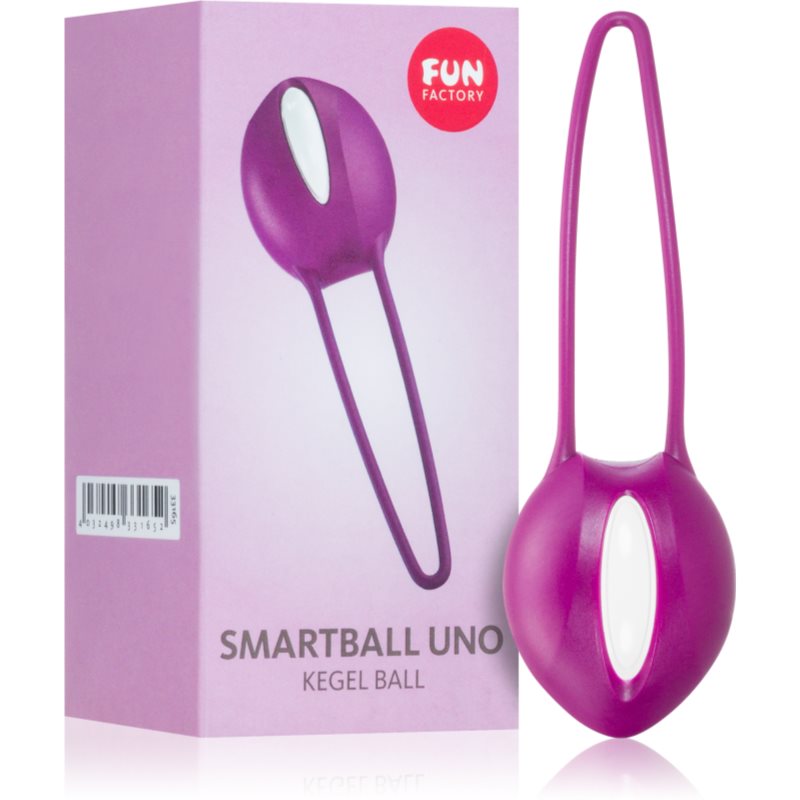 Fun Factory Smartball Uno вагінальна кулька White/Grape 11,5 см