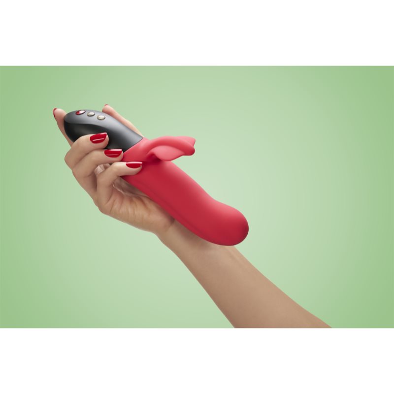 Fun Factory Bi Stronic Fusion Dual Pulsator Vibromasseur Muni D’un Stimulateur Clitoridien Red 21 Cm