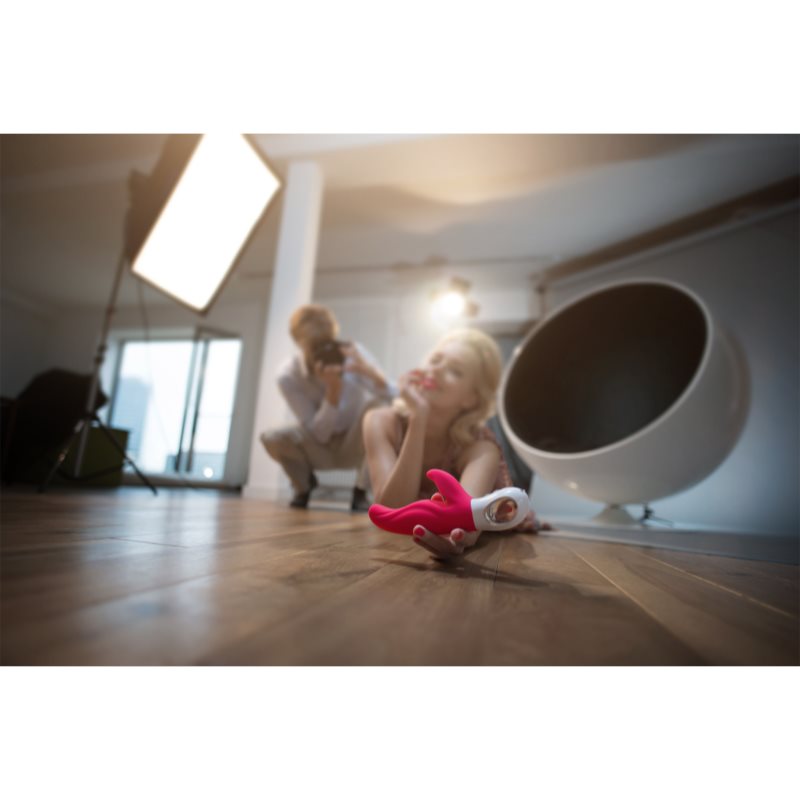 Fun Factory Lady Bi Vibromasseur Muni D’un Stimulateur Clitoridien India Red 22 Cm