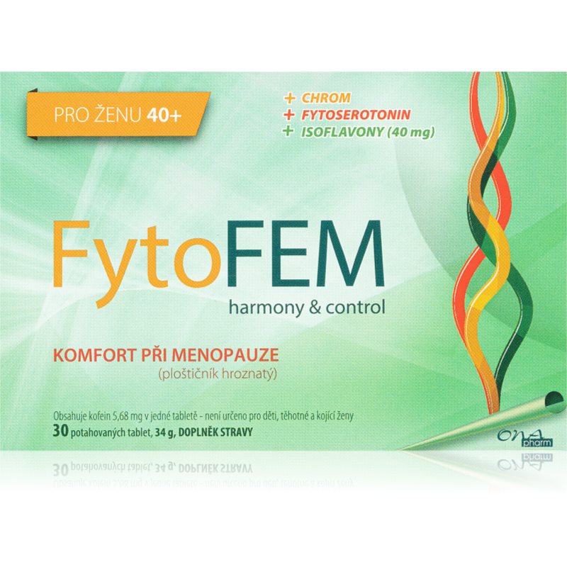 FytoFem Harmony & Control pohodlie počas menopauzy tablety na podporu komfortu pri menopauze 30 tbl