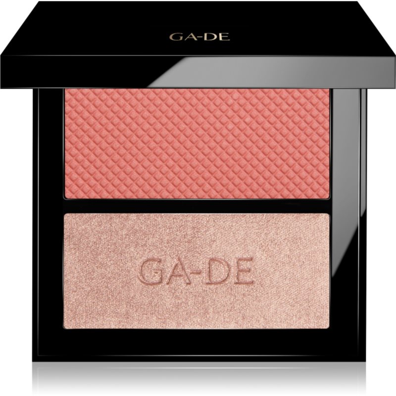 GA-DE Velveteen Blush and Shimmer Duet paletka na tvár odtieň 50 Rose And Glow 7,4 g