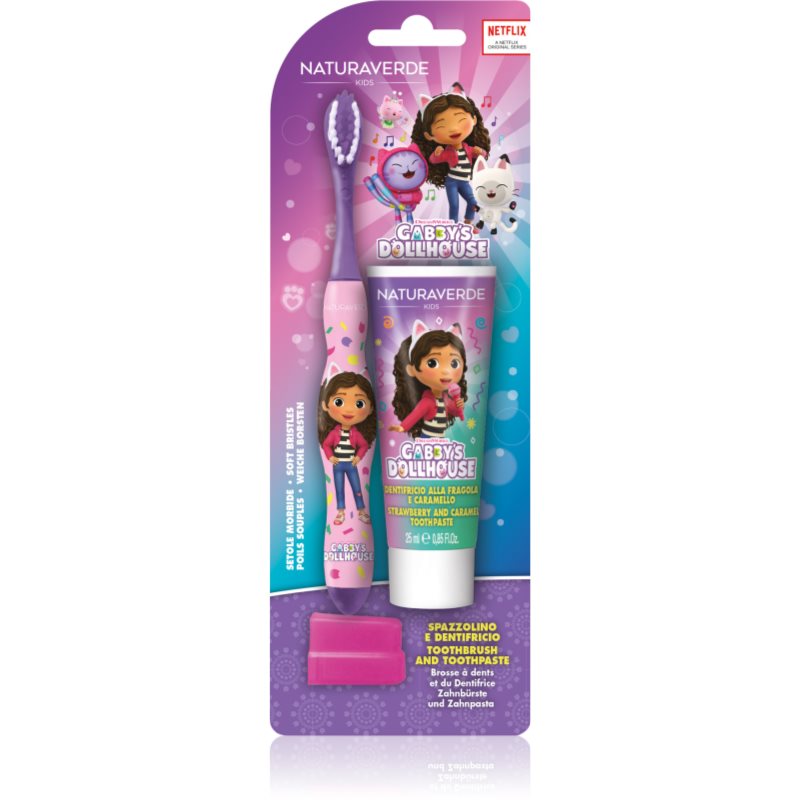 Gabby's Dollhouse Naturaverde Kids Dental Set комплект за зъби