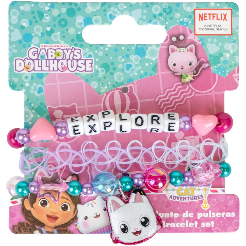 Gabby's Dollhouse Bracelet Set náramok pre deti 3 ks