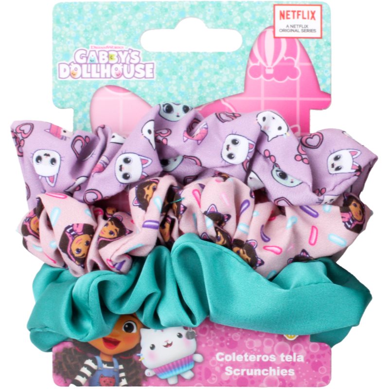 Gabby's Dollhouse Hair Accessories Scrunchies hair bands 3 pc