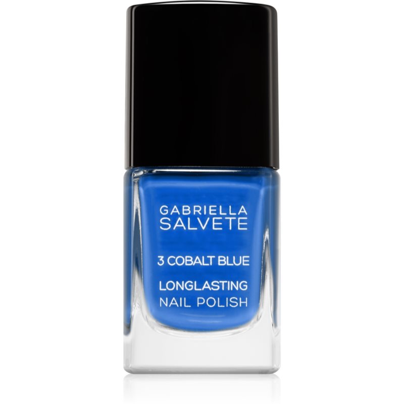 Gabriella Salvete Longlasting Enamel високостійкий лак для нігтів з блиском відтінок 03 Cobalt Blue 11 мл