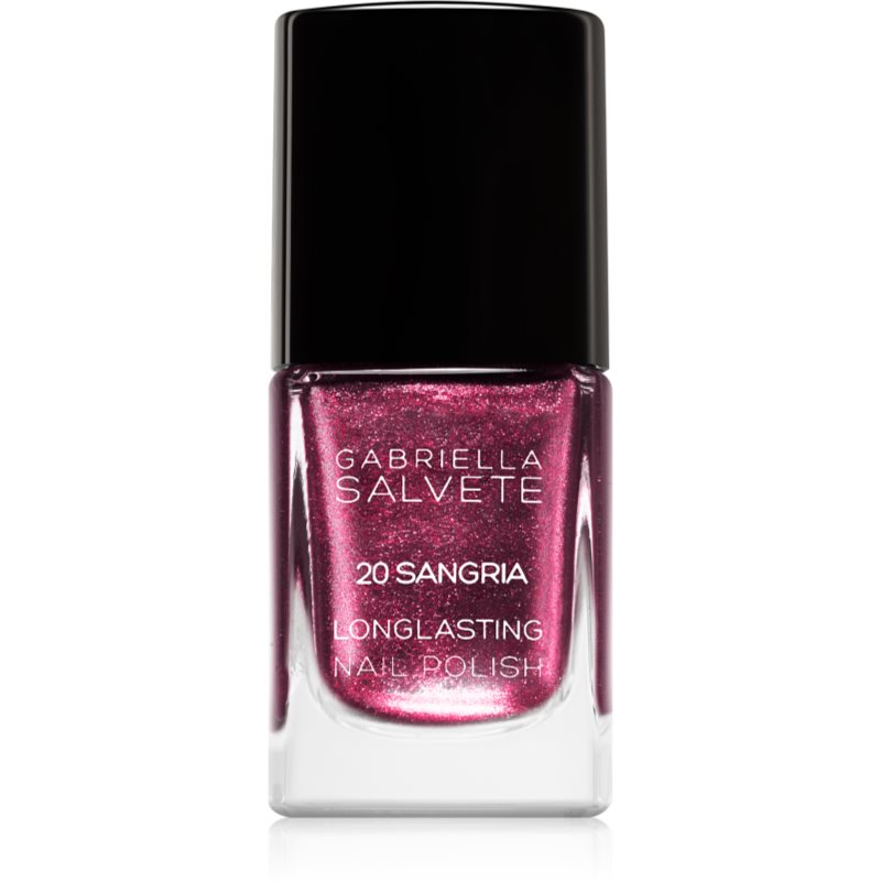 Gabriella Salvete Longlasting Enamel long-lasting nail polish with glitter shade 20 Sangria 11 ml
