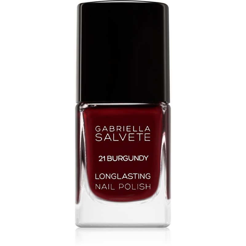 Gabriella Salvete Longlasting Enamel Long-lasting Nail Polish With High Gloss Effect Shade 21 Burgundy 11 Ml