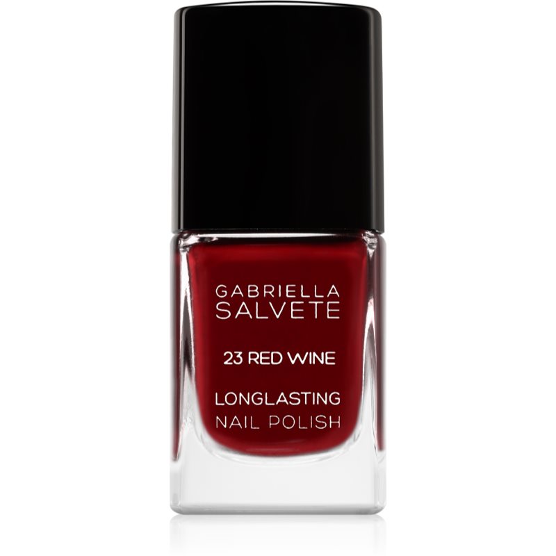 Gabriella Salvete Longlasting Enamel Long-lasting Nail Polish With High Gloss Effect Shade 23 Red Wine 11 Ml