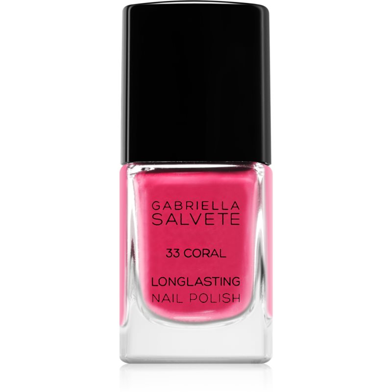 Gabriella Salvete Longlasting Enamel long-lasting nail polish with high gloss effect shade 33 Coral 