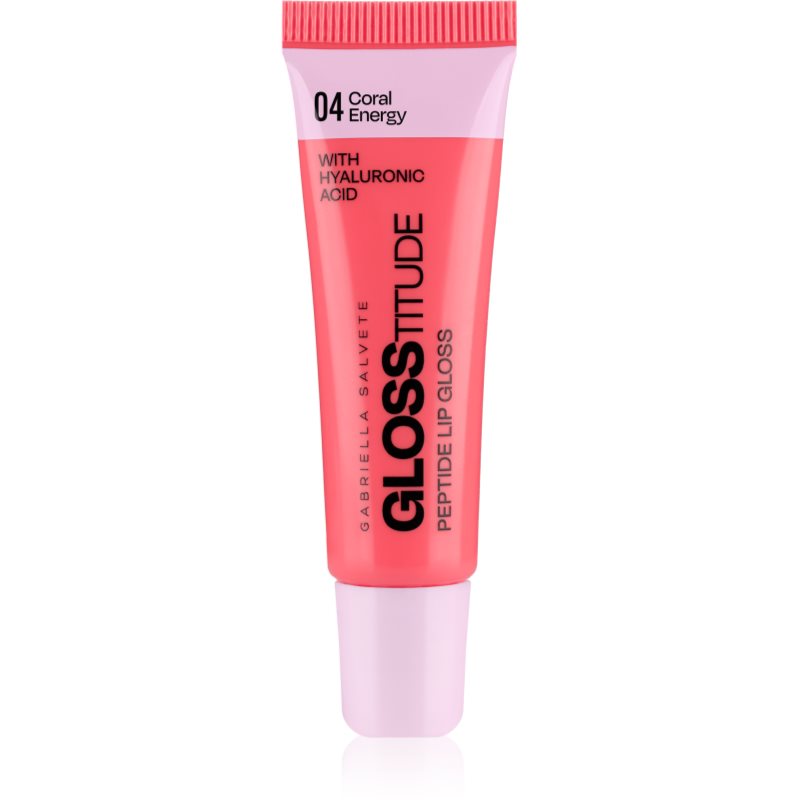 Gabriella Salvete Glosstitude Peptide Lip Gloss hydratační lesk na rty odstín 04 Coral Energy 10 ml