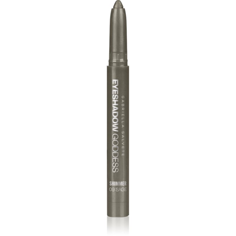 Gabriella Salvete Eyeshadow Goddess krémové očné tiene v ceruzke odtieň Shimmer 09 Sage 1.3 g