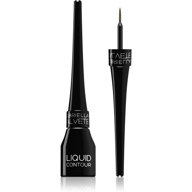 Gabriella Salvete Liquid Contour Waterproof Eyeliner With Brush Shade 01 Black 4 Ml