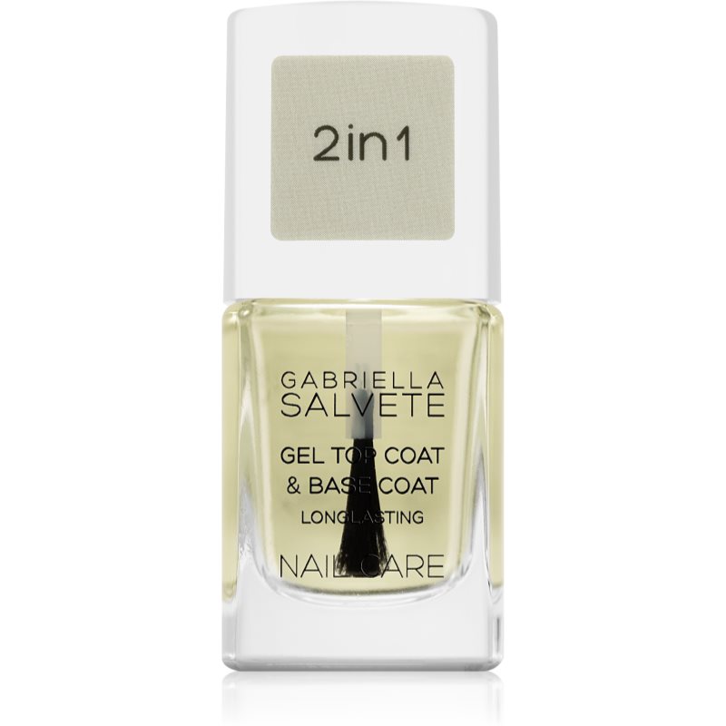 Gabriella Salvete Nail Care Top & Base Coat основа та закріплювач для лаку для нігтів з гелевою текстурою 11 мл