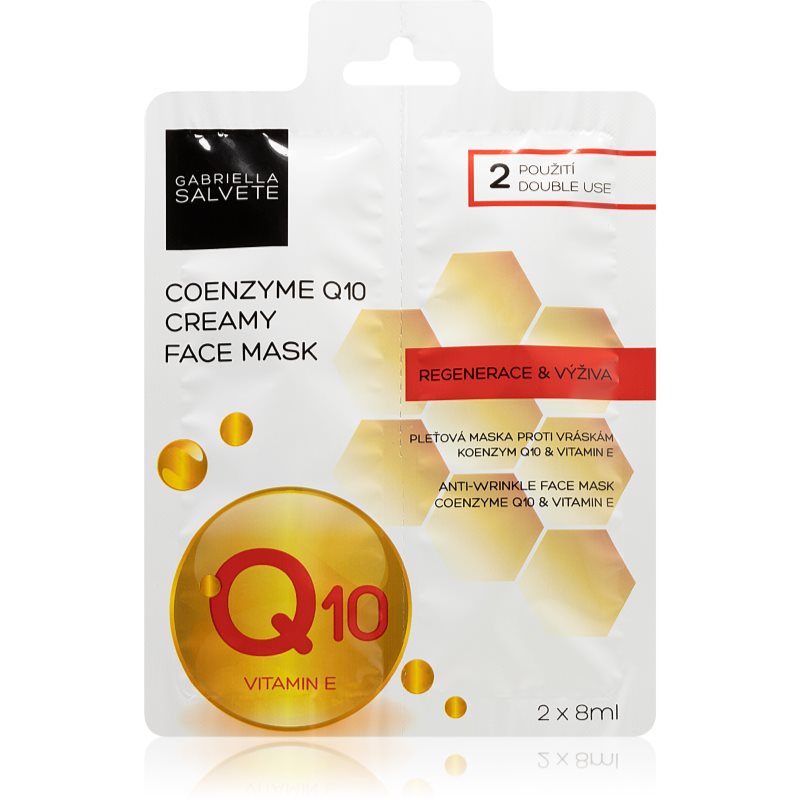 Gabriella Salvete Face Mask Coenzyme Q10 Regenererande mask med effekt mot rynkor 2x8 ml female