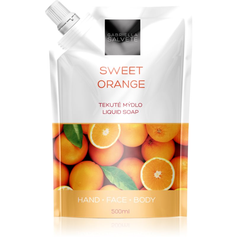 Gabriella Salvete Liquid Soap Sweet Orange tekuté mydlo na tvár, ruky a telo náhradná náplň Sweet Orange 500 ml