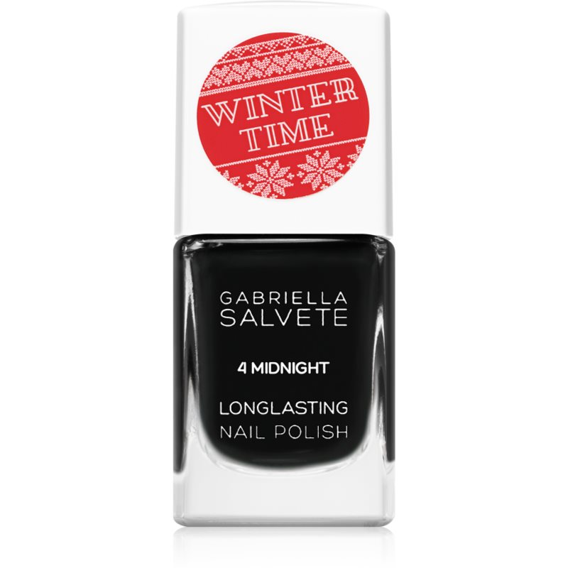 Gabriella Salvete Winter Time long-lasting nail polish with high gloss effect shade 4 Midnight 11 ml