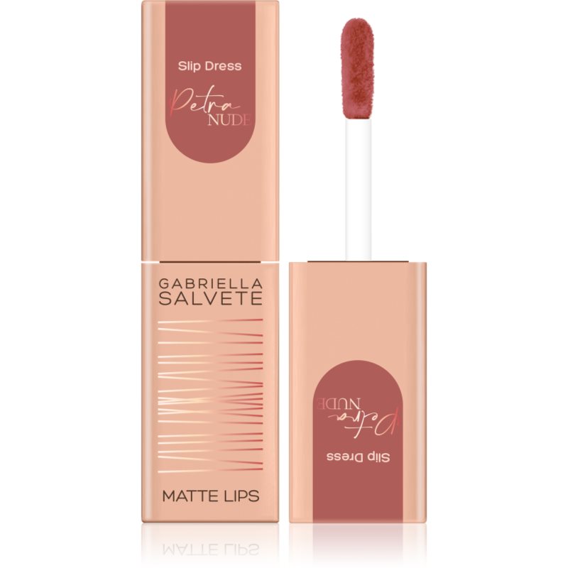 

Gabriella Salvete Petra Nude Slip Dress рідка губна помада з матуючим ефектом