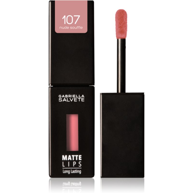 Gabriella Salvete Matte Lips Long-lasting Liquid Lipstick With Matt Effect Shade 107 Nude Souffle 4,5 Ml