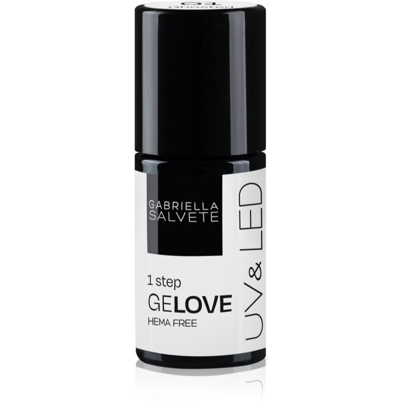Gabriella Salvete GeLove Gel Nail Polish For UV/LED Hardening 3-in-1 Shade 01 Ghosted 8 Ml