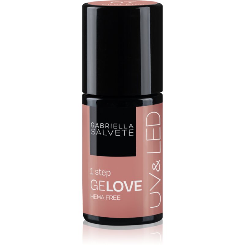 Gabriella Salvete GeLove gel nail polish for UV/LED hardening 3-in-1 shade 07 First Kiss 8 ml
