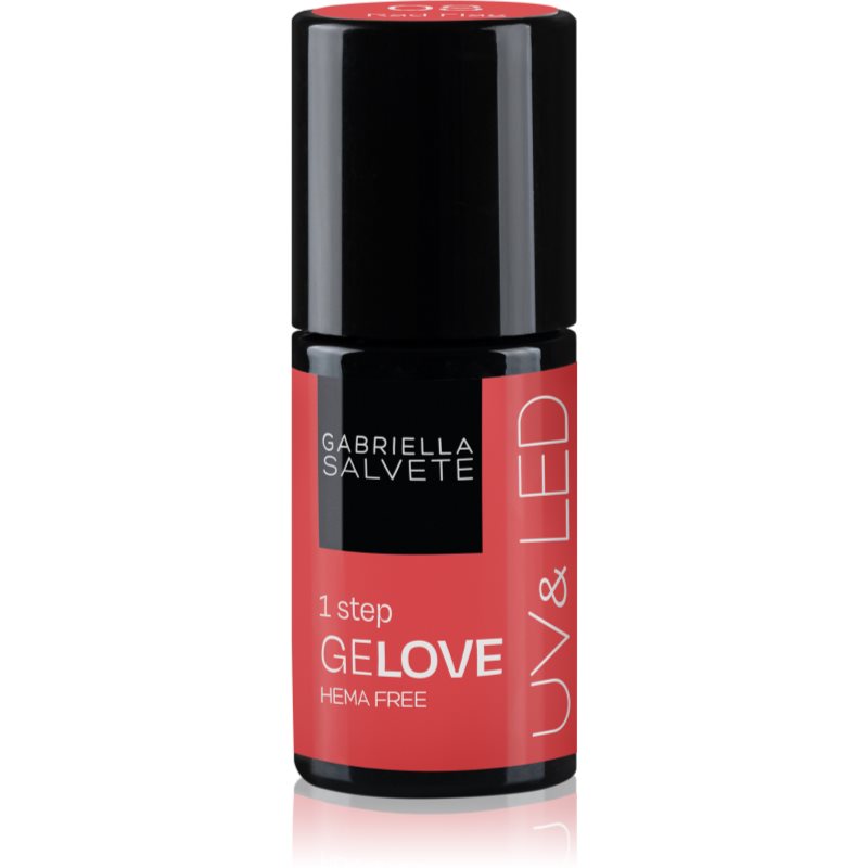 Gabriella Salvete GeLove Gel Nail Polish For UV/LED Hardening 3-in-1 Shade 08 Red Flag 8 Ml
