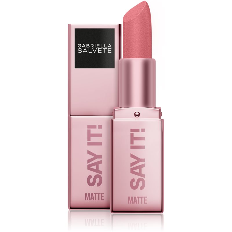 Gabriella Salvete Say It! It Matters Mattierender Lippenstift mit Pudereffekt Farbton 01 4 g