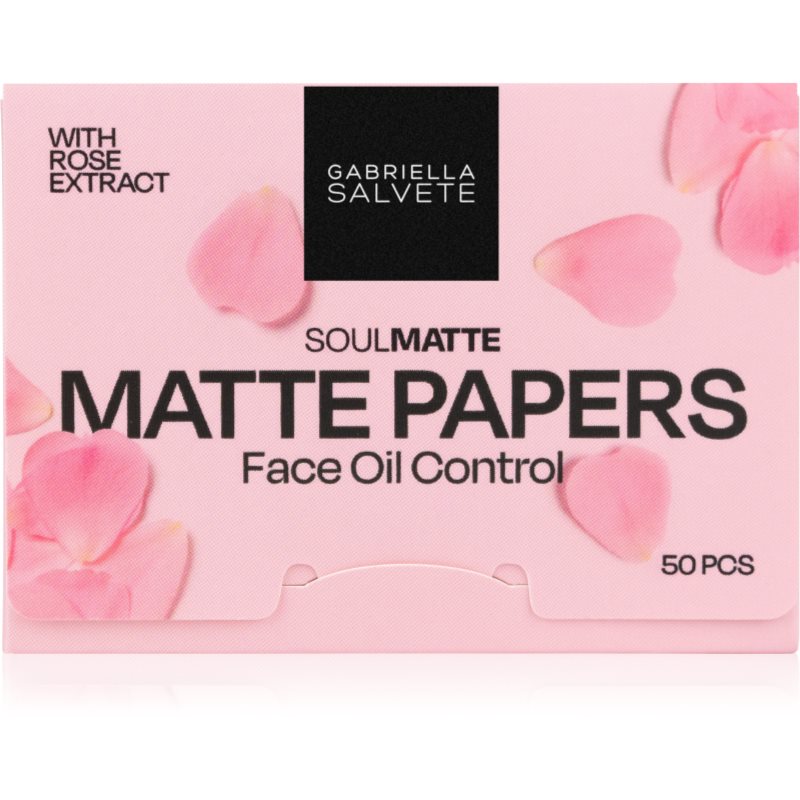 Gabriella Salvete SoulMatte Rose Extract matující papírky s růžovým olejem 50 ks