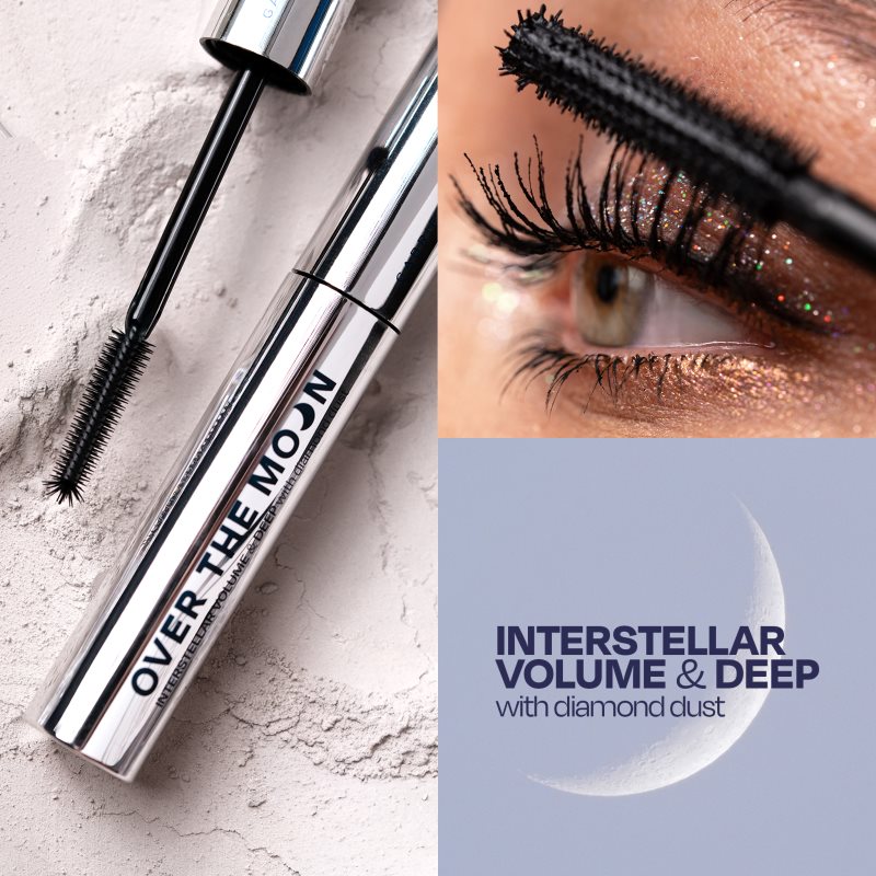 Thumbnail - Gabriella Salvete Over The Moon Interstellar Volume & Deep Volumen-Mascara mit Diamantpulver 03 Black 9.5 ml