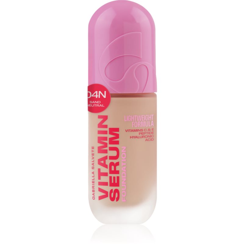 Gabriella Salvete Vitamin Serum Foundation Let foundation med nærende effekt Skygge 04N Sand Neutral 30 ml