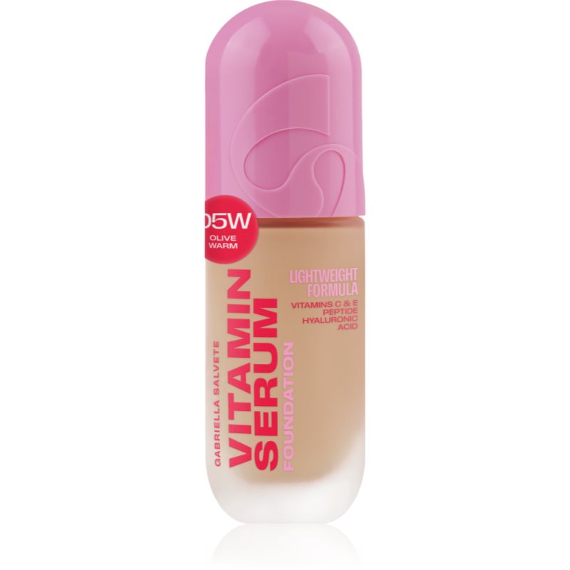 Gabriella Salvete Vitamin Serum Foundation Let foundation med nærende effekt Skygge 05W Olive Warm 30 ml