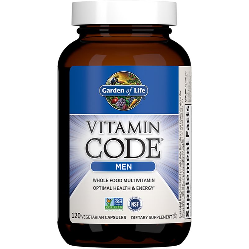 Garden of Life Vitamin Code Men kapsuly s multivitamínovým komplexom pre mužov 120 cps
