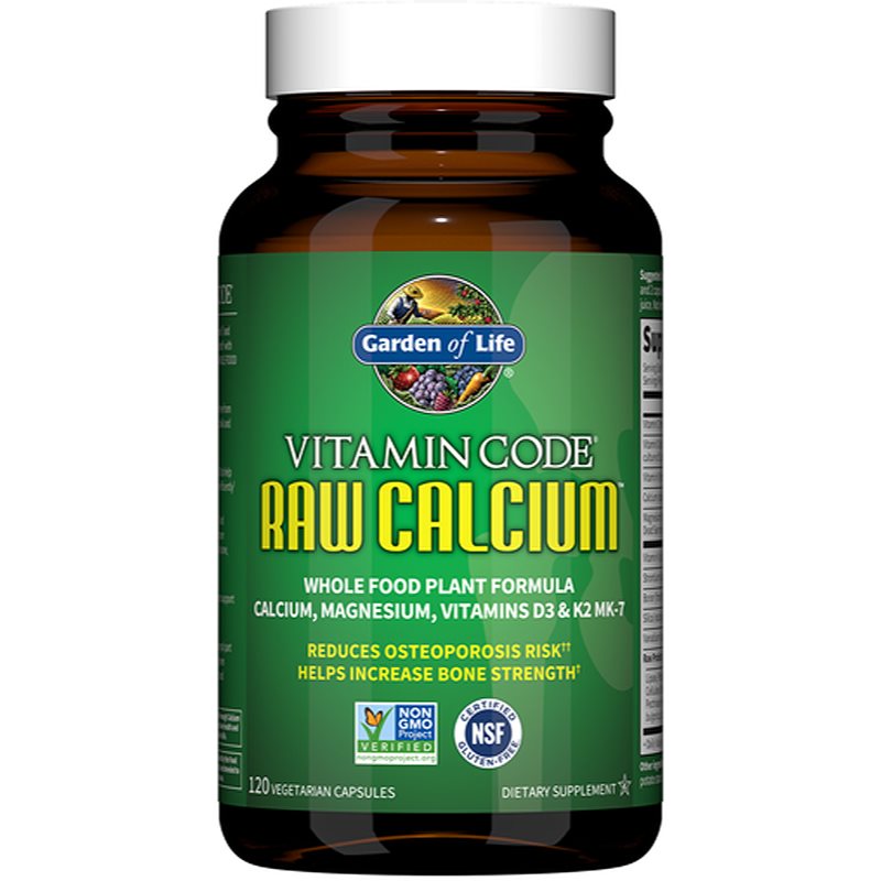 Garden of Life Vitamin Code RAW Calcium kapsle pro podporu zdraví kostí, kloubů a zubů 120 cps