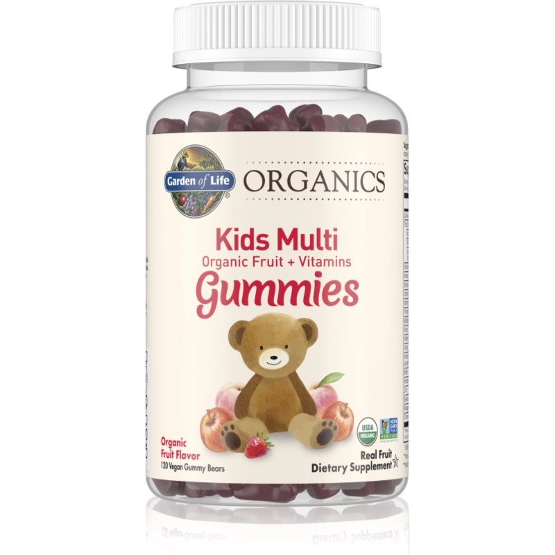 Garden of Life Organics Kids Multi Gummies multivitamíny pre deti príchuť Organic Fruit 120 ks
