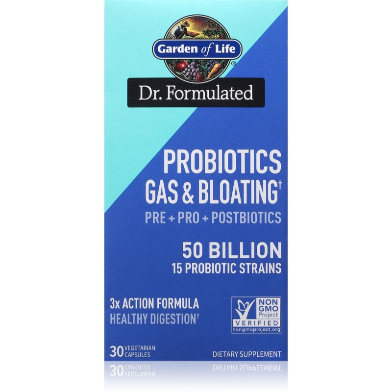 Garden of Life Dr. Formulated Probiotics Gas & Bloating probiotika v kapslích 30 cps koupíte na Notino.cz