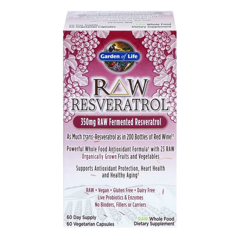 Garden of Life Raw Resveratrol přírodní antioxidant 60 cps (obrázek 3)
