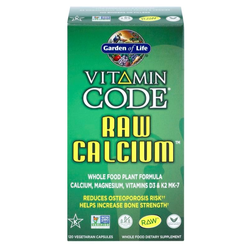 Garden of Life Vitamin Code RAW Calcium kapsle pro podporu zdraví kostí, kloubů a zubů 120 cps (obrázek 3)