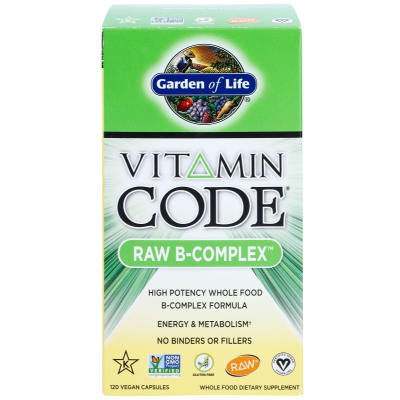 Garden of Life Vitamin Code RAW B-Complex kapsle pro normální činnost nervové soustavy a krásnou pleť 120 cps (obrázek 3)