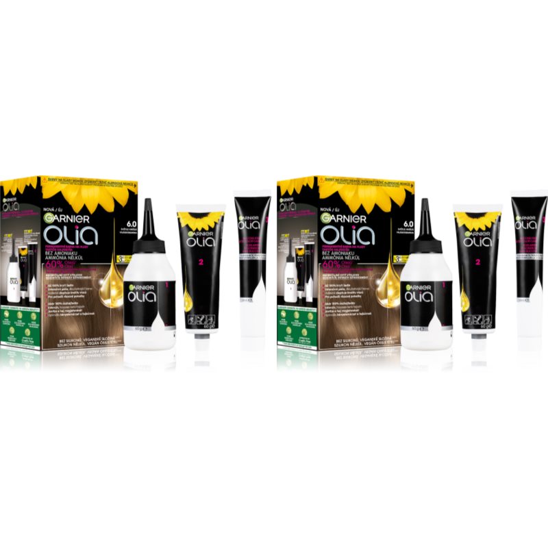 Garnier Olia Big Kit sada odstín 6.0 Light Brown
