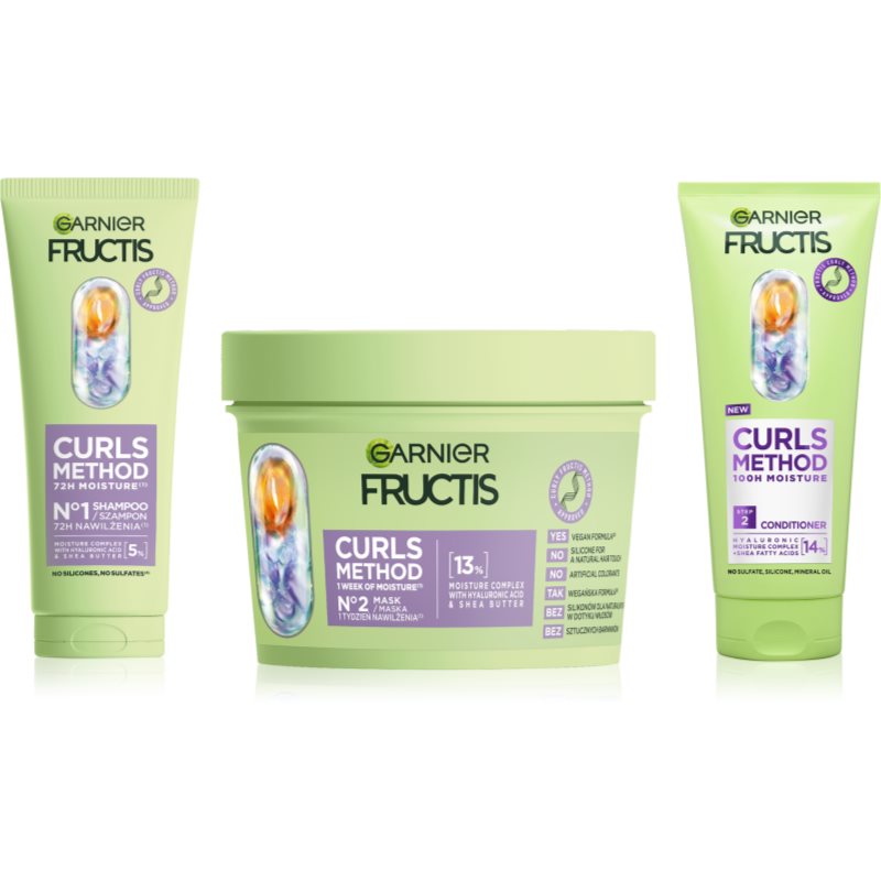 Garnier Fructis Curls Method комплект За коса