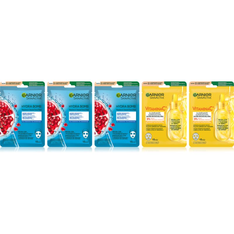 Garnier Textil Masks conjunto para rosto